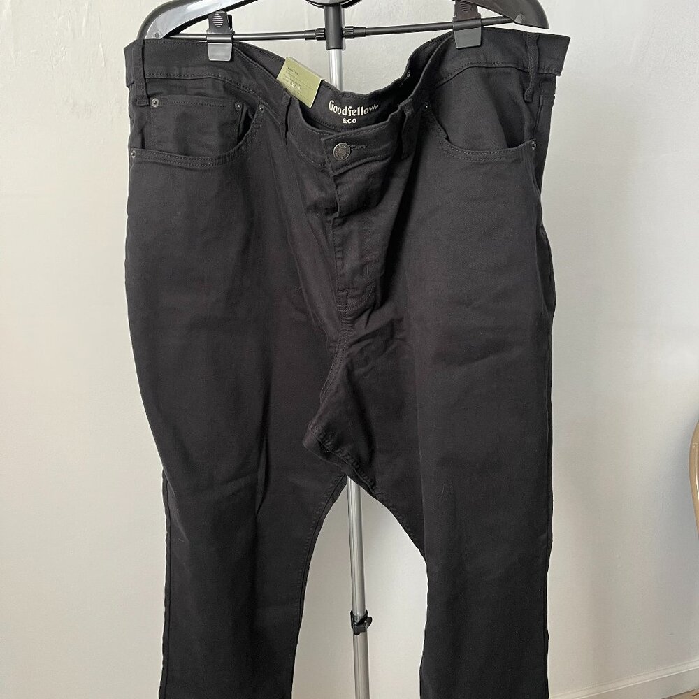 Goodfellow & Co Big Men's Black Flex Jeans Size W52 L30 New Condition